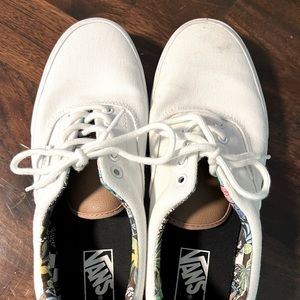 Men’s White Vans